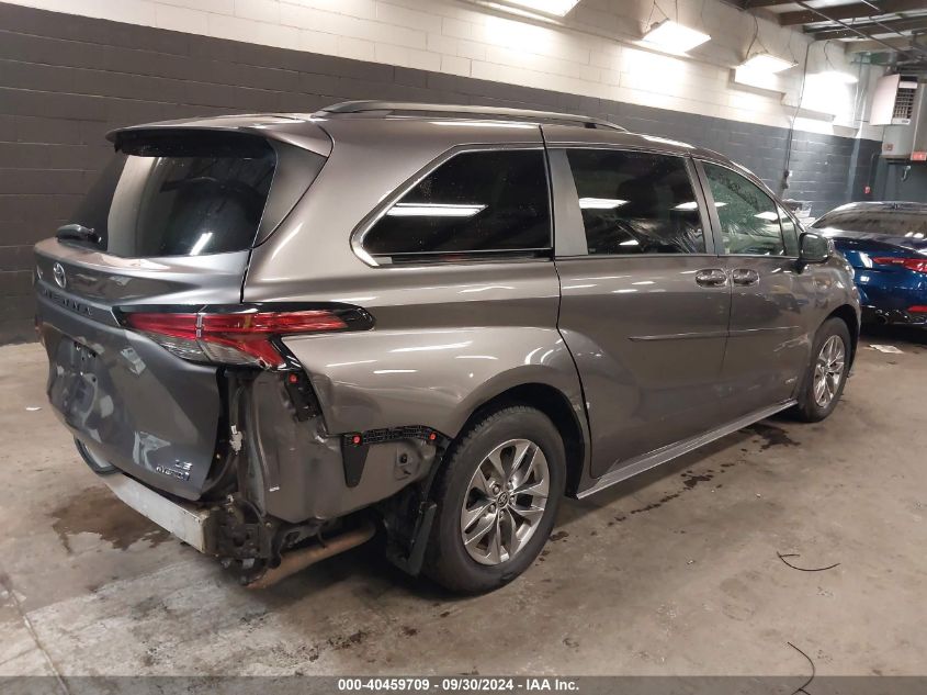 2021 Toyota Sienna Le VIN: 5TDBRKEC7MS056405 Lot: 40459709