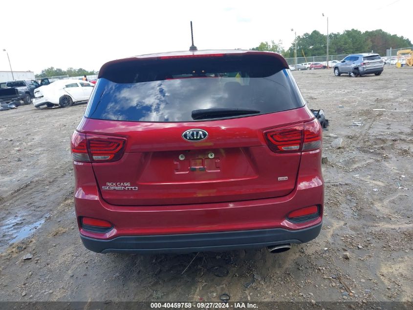 2019 Kia Sorento 2.4L Lx VIN: 5XYPG4A39KG561756 Lot: 40459758