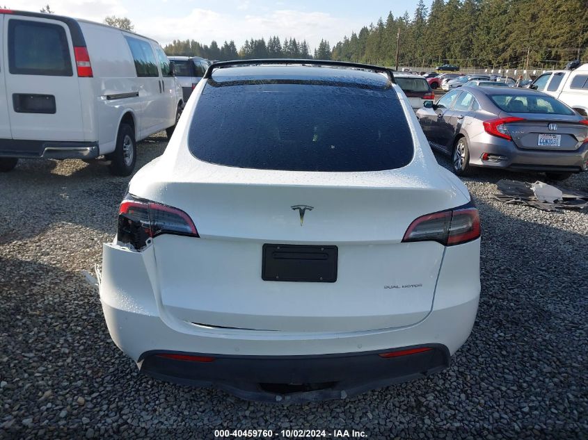 2022 Tesla Model Y Long Range Dual Motor All-Wheel Drive VIN: 7SAYGAEE3NF427032 Lot: 40459760