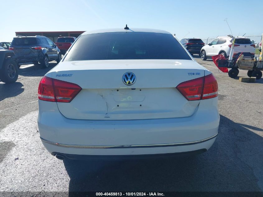 2015 Volkswagen Passat 2.0L Tdi Se VIN: 1VWBV7A3XFC087566 Lot: 40459813