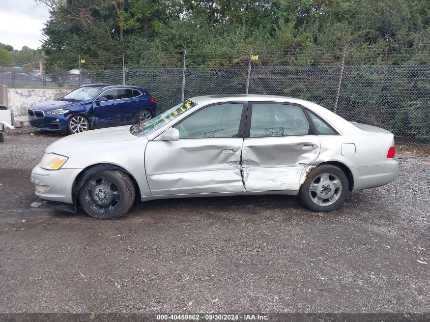 2003 Toyota Avalon VIN: BAC2054 Lot: 40459862