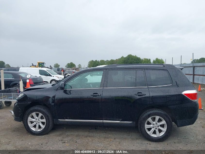 2013 Toyota Highlander Se V6 VIN: 5TDBK3EH6DS216523 Lot: 40459913