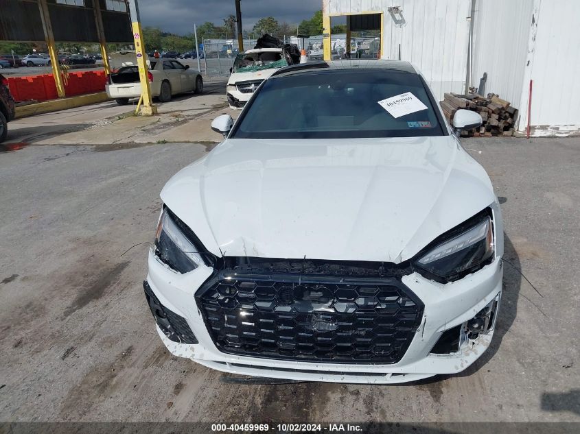 2024 Audi A5 Sportback Premium 45 Tfsi S Line Quattro S Tronic VIN: WAUDACF57RA074698 Lot: 40459969