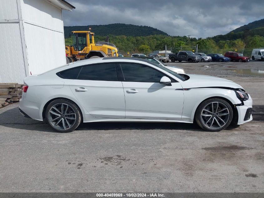 2024 Audi A5 Sportback Premium 45 Tfsi S Line Quattro S Tronic VIN: WAUDACF57RA074698 Lot: 40459969