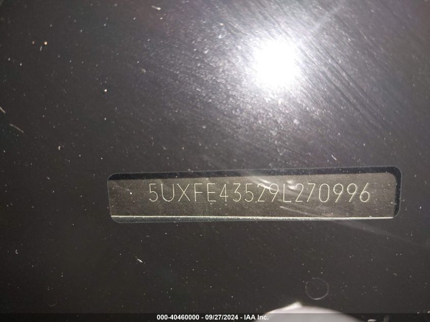 5UXFE43529L270996 2009 BMW X5 xDrive30I