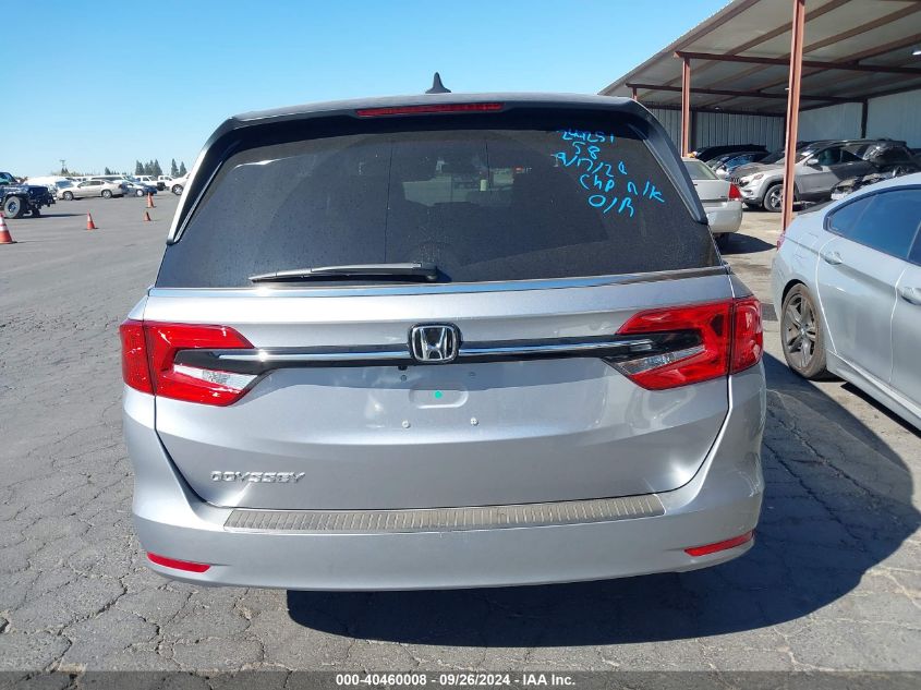 2022 Honda Odyssey Ex VIN: 5FNRL6H59NB031127 Lot: 40460008