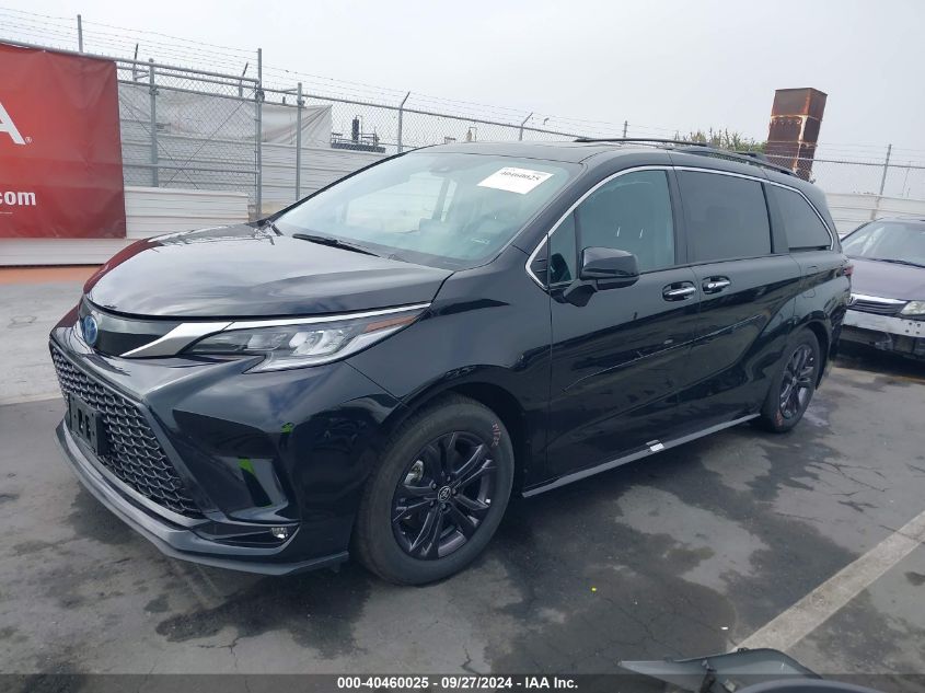 2024 Toyota Sienna Xse VIN: 5TDDSKFC3RS117462 Lot: 40460025