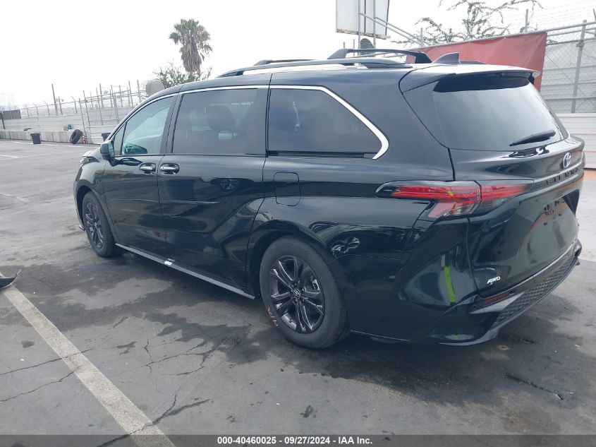 2024 Toyota Sienna Xse VIN: 5TDDSKFC3RS117462 Lot: 40460025