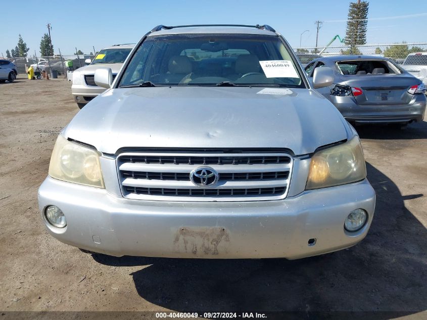 2002 Toyota Highlander Limited V6 VIN: JTEHF21A320080462 Lot: 40460049