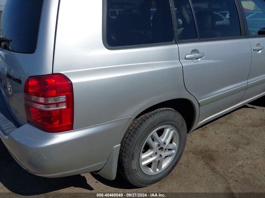 2002 Toyota Highlander Limited V6 VIN: JTEHF21A320080462 Lot: 40460049