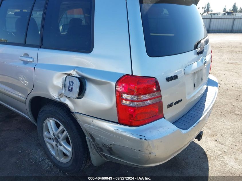 2002 Toyota Highlander Limited V6 VIN: JTEHF21A320080462 Lot: 40460049