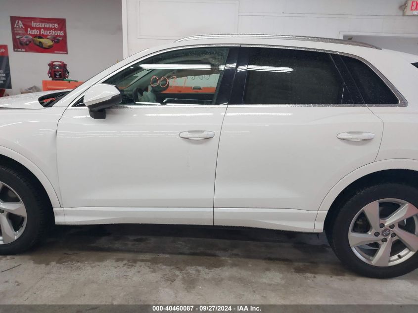 2020 Audi Q3 Premium 45 Tfsi Quattro Tiptronic VIN: WA1AECF33L1033429 Lot: 40460087