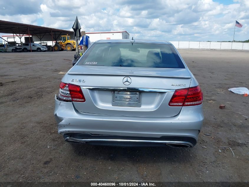 2014 Mercedes-Benz E 350 4Matic/E 350 Sport VIN: WDDHF8JBXEA777485 Lot: 40460096