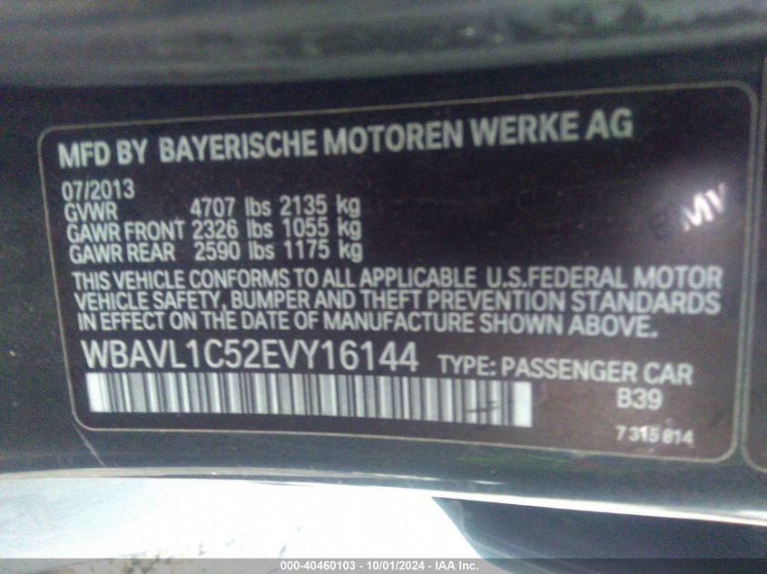 WBAVL1C52EVY16144 2014 BMW X1 xDrive28I