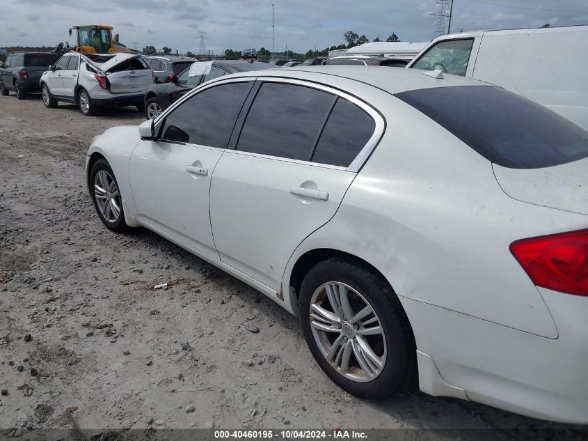 2012 Infiniti G37X VIN: JN1CV6AR6CM973110 Lot: 40460195