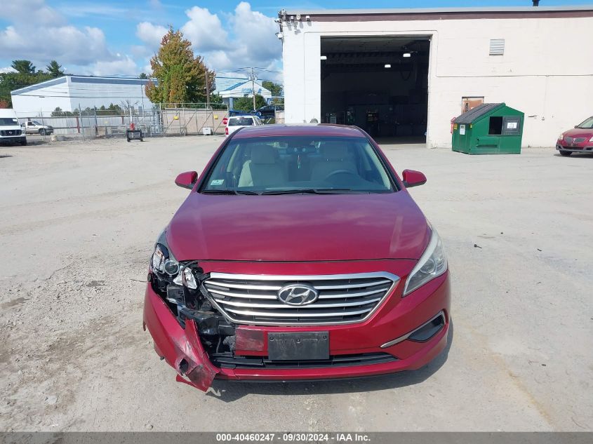 2016 Hyundai Sonata Se VIN: 5NPE24AF2GH307306 Lot: 40460247