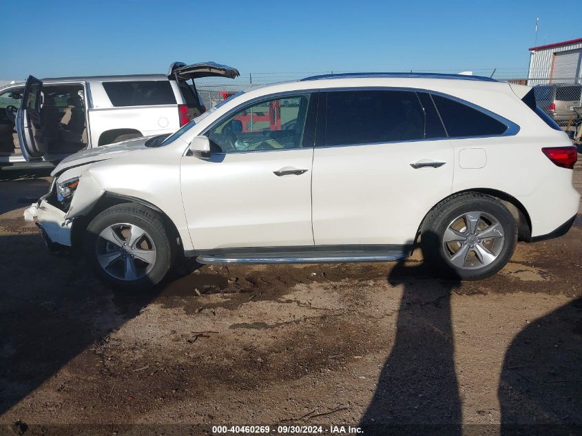 2014 Acura Mdx VIN: 5FRYD4H23EB007889 Lot: 40460269