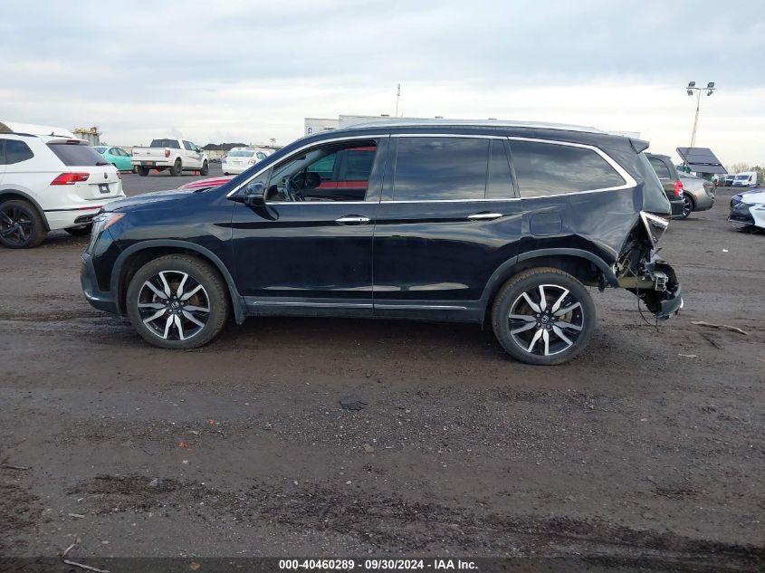 2019 Honda Pilot Elite VIN: 5FNYF6H04KB059307 Lot: 40460289