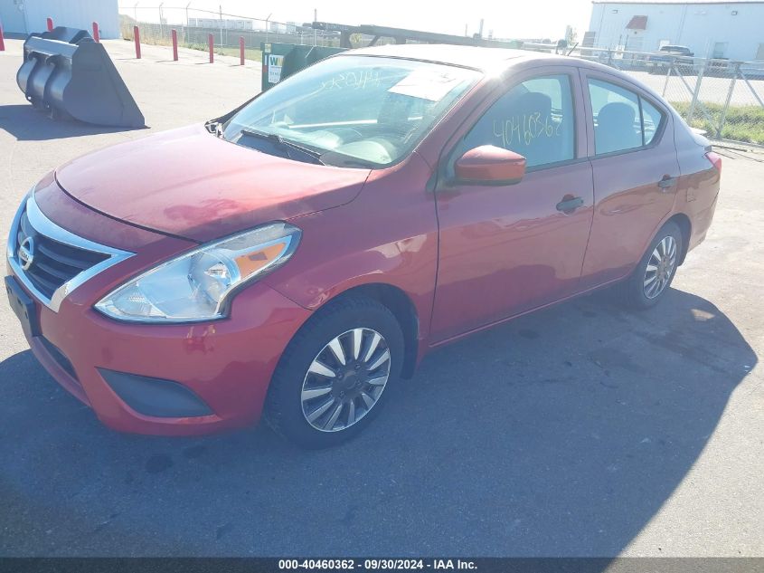 2017 Nissan Versa 1.6 S+ VIN: 3N1CN7AP8HL831122 Lot: 40460362