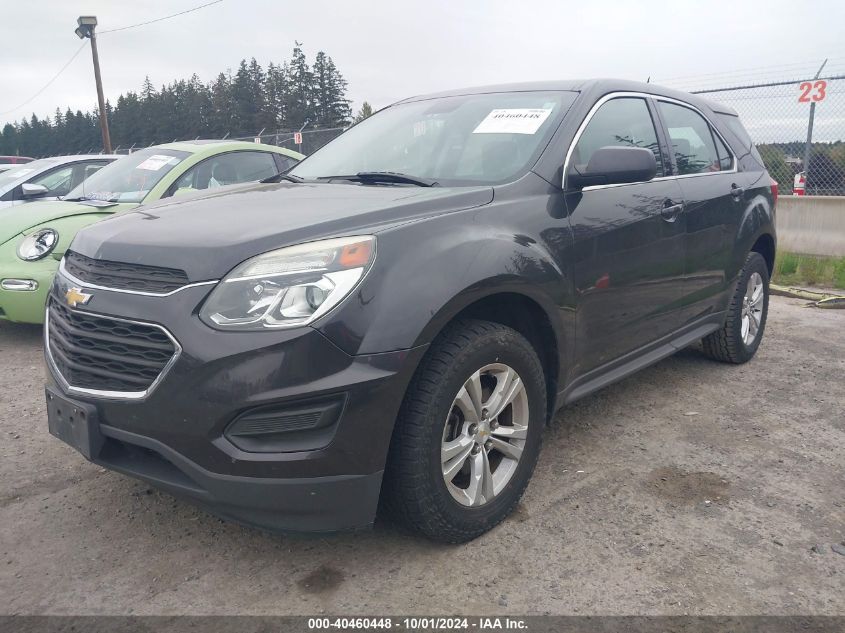 2GNALBEKXG6332571 2016 Chevrolet Equinox Ls