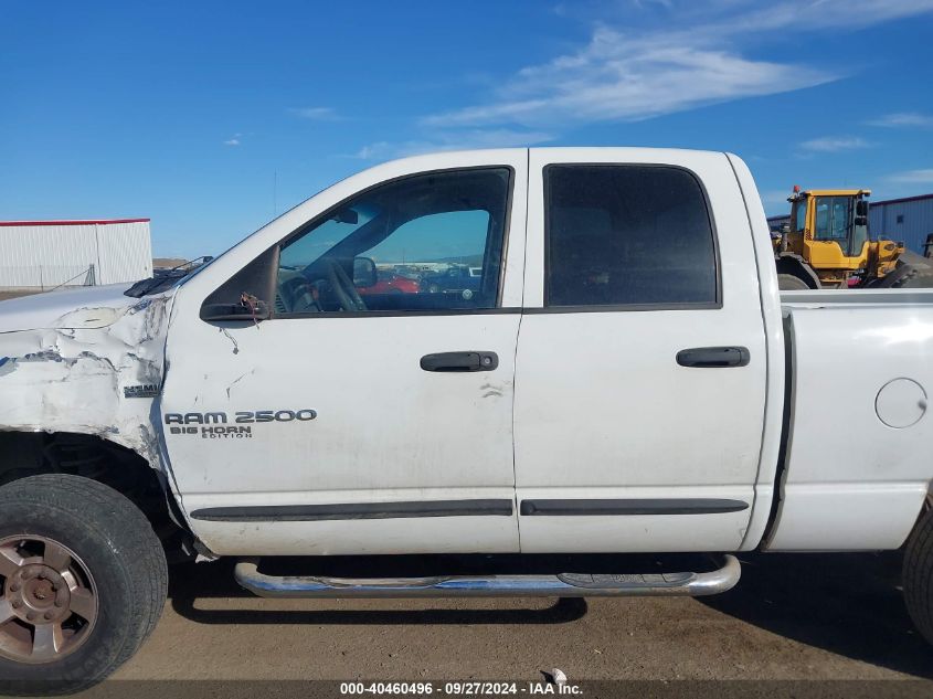 2006 Dodge Ram 2500 Slt/Trx4 Off Road/Sport/Power Wagon VIN: 3D7KS28D36G107415 Lot: 40460496