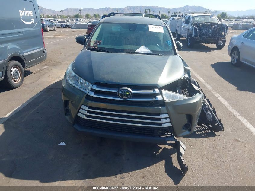 2018 Toyota Highlander Le VIN: 5TDZZRFHXJS287408 Lot: 40460627