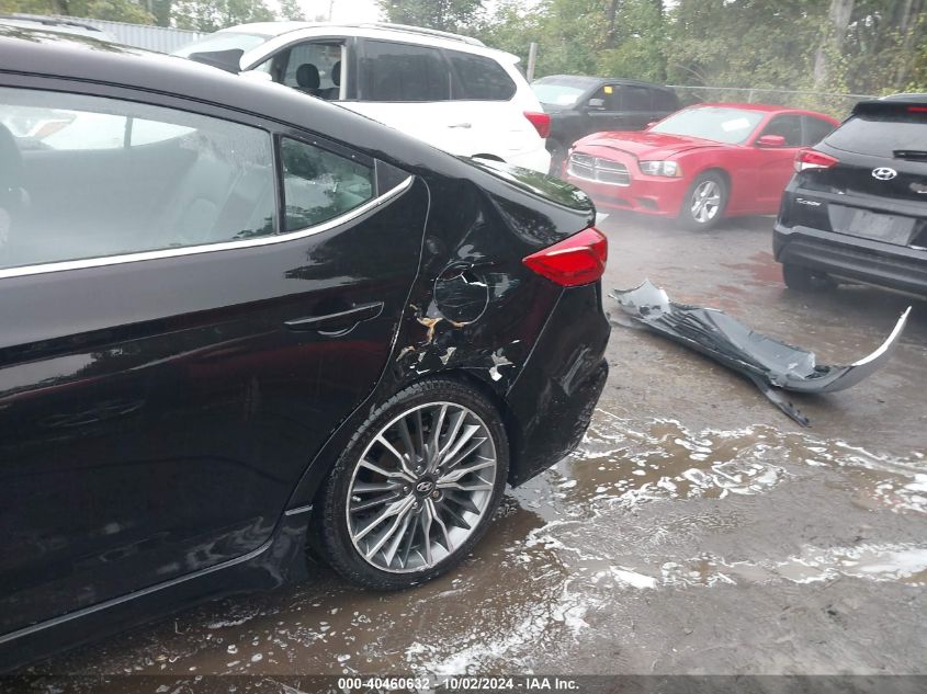 2018 Hyundai Elantra Sport VIN: KMHD04LB4JU558400 Lot: 40460632