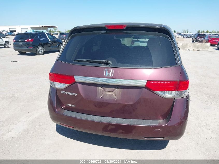 2014 Honda Odyssey Lx VIN: 5FNRL5H26EB028993 Lot: 40460725