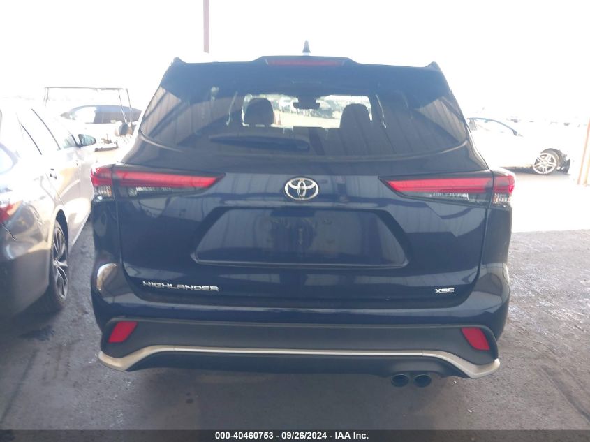 2022 Toyota Highlander Xse VIN: 5TDJZRAH6NS124247 Lot: 40460753