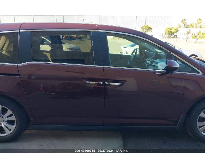 2014 Honda Odyssey Ex-L VIN: 5FNRL5H64EB029868 Lot: 40460755