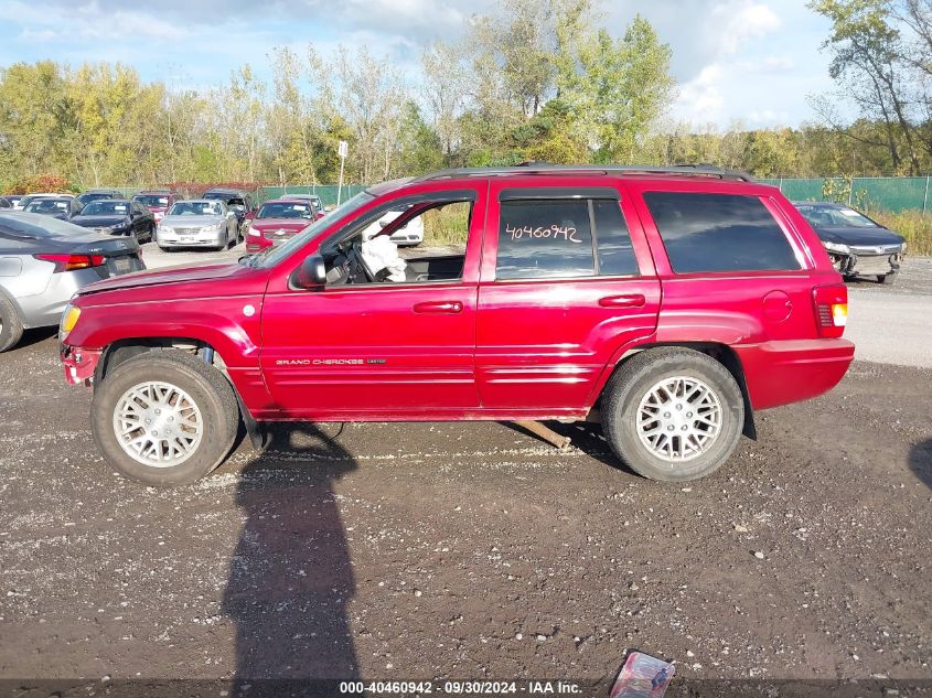 2004 Jeep Grand Cherokee Limited VIN: 1J4GW58N04C396648 Lot: 40460942