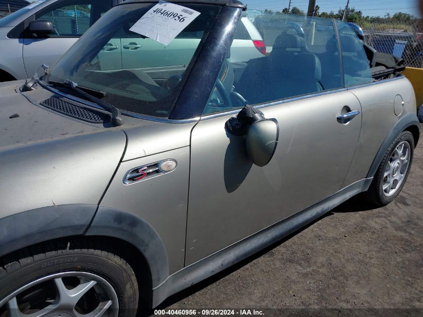 2008 Mini Cooper S VIN: WMWRH33558TL97639 Lot: 40460956