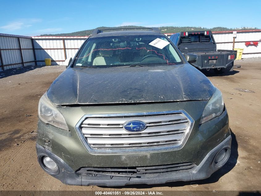 4S4BSAFC0F3307276 2015 Subaru Outback 2.5I Premium