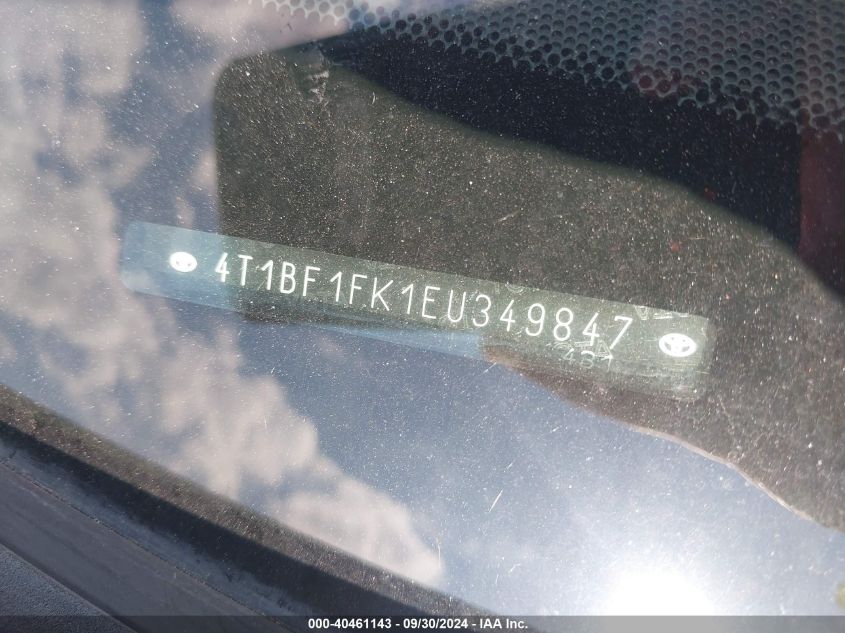 4T1BF1FK1EU349847 2014 Toyota Camry Se