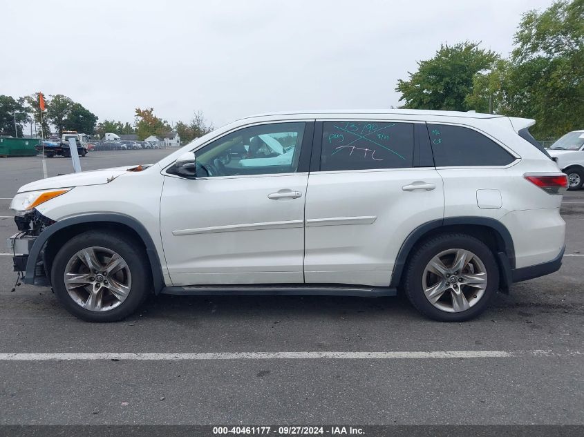 2016 Toyota Highlander Limited V6 VIN: 5TDDKRFH7GS345207 Lot: 40461177