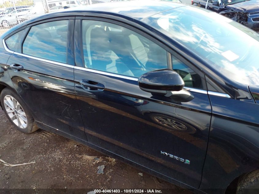 3FA6P0LU9KR255663 2019 Ford Fusion Hybrid Se