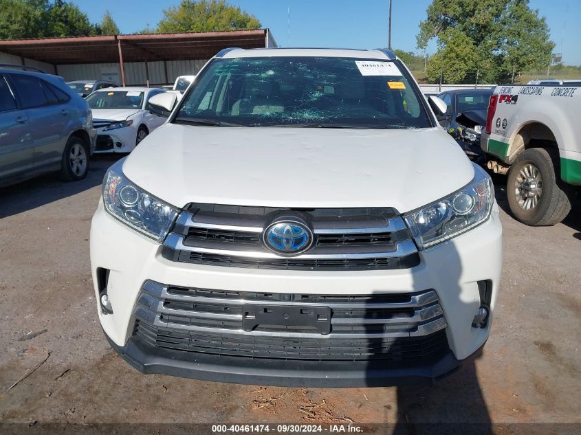 2018 Toyota Highlander Hybrid Limited Platinum VIN: 5TDDGRFH3JS038173 Lot: 40461474