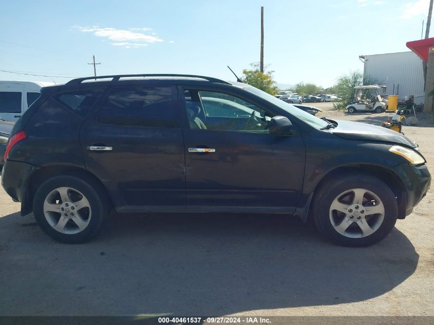 2003 Nissan Murano Sl VIN: JN8AZ08W43W220167 Lot: 40461537