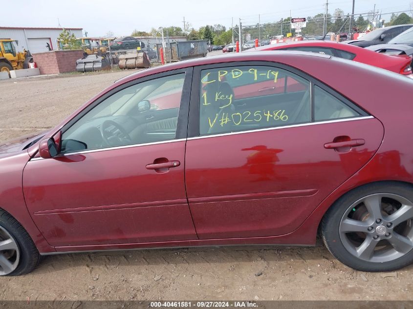 JTDBA32K350025486 2005 Toyota Camry Se V6