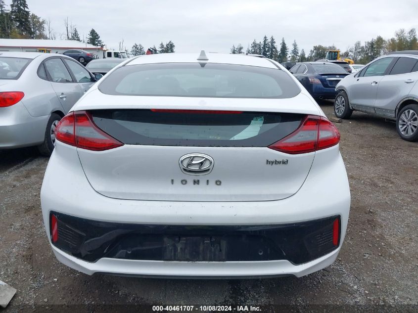 2018 Hyundai Ioniq Hybrid Limited VIN: KMHC05LC4JU071921 Lot: 40461707