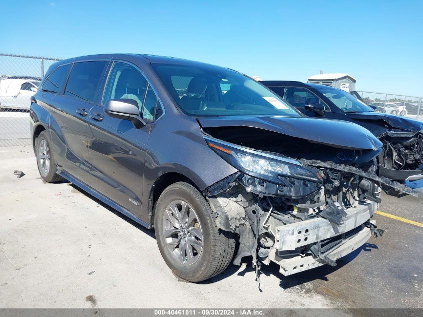 2021 Toyota Sienna Le VIN: 5TDKRKECXMS016674 Lot: 40461811