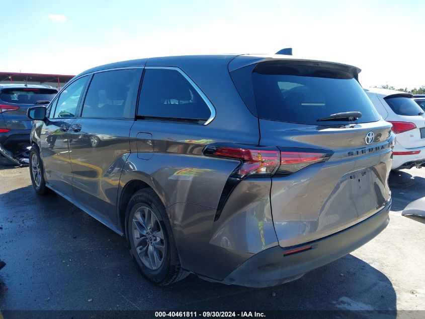 2021 Toyota Sienna Le VIN: 5TDKRKECXMS016674 Lot: 40461811