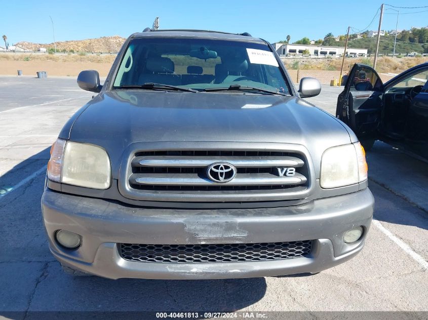 2003 Toyota Sequoia Limited V8 VIN: 5TDZT38AX3S203542 Lot: 40461813