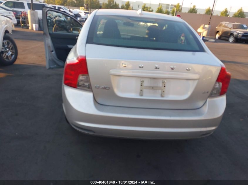 2010 Volvo S40 2.4I VIN: YV1390MS3A2513502 Lot: 40461840