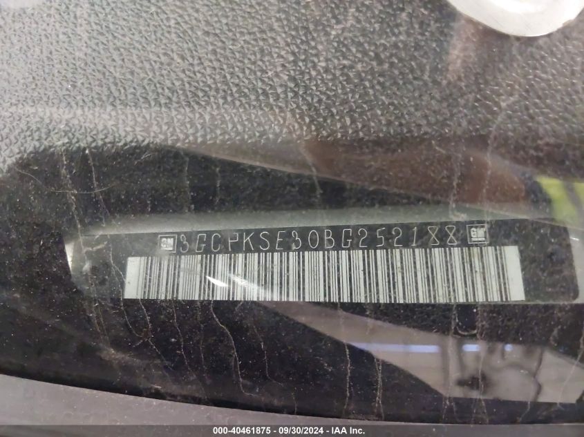 3GCPKSE30BG252188 2011 Chevrolet Silverado K1500 Lt