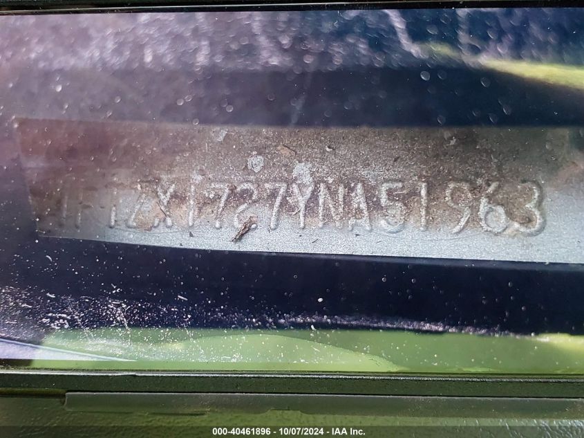 2000 Ford F-150 Work Series/Xl/Xlt VIN: 1FTZX1727YNA51963 Lot: 40461896