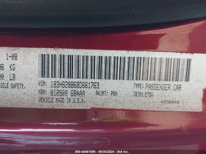 1B3HB28B68D661763 2008 Dodge Caliber