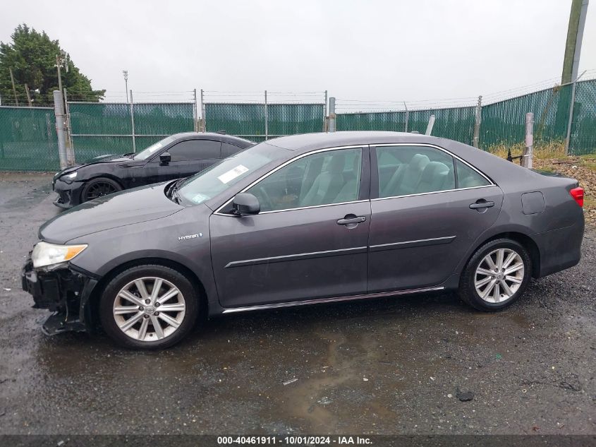 2014 Toyota Camry Hybrid Xle VIN: 4T1BD1FK9EU124792 Lot: 40461911