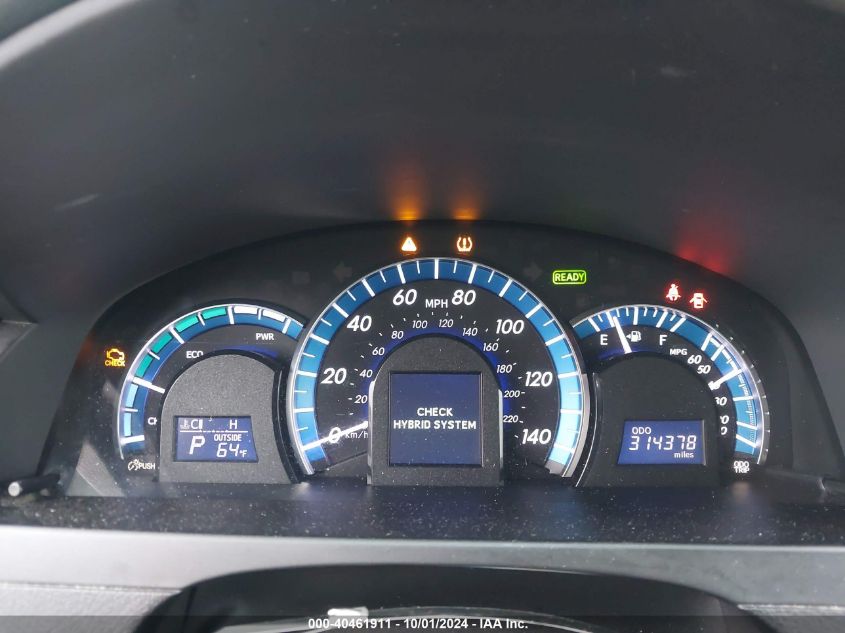 4T1BD1FK9EU124792 2014 Toyota Camry Hybrid Xle