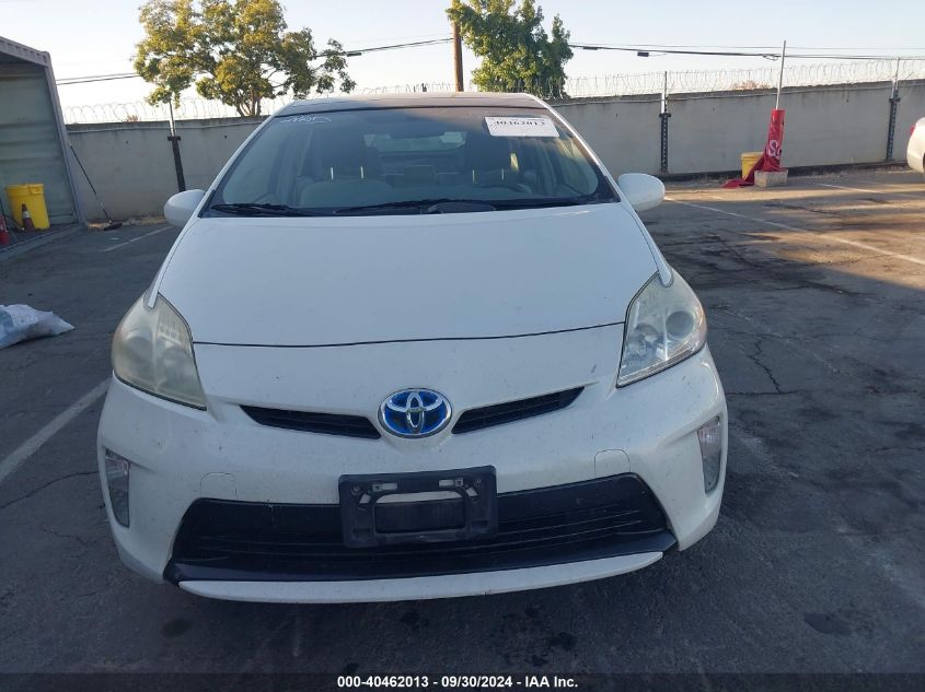 2013 Toyota Prius Three VIN: JTDKN3DU2D5633357 Lot: 40462013